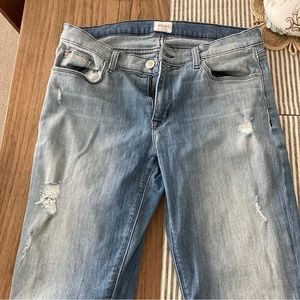 Hudson Krista Super Skinny Jeans Womens W407DMS Size 31 Distressed